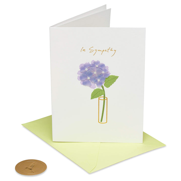 Papyrus Sympathy Card (Floral Vase) Floral Vase