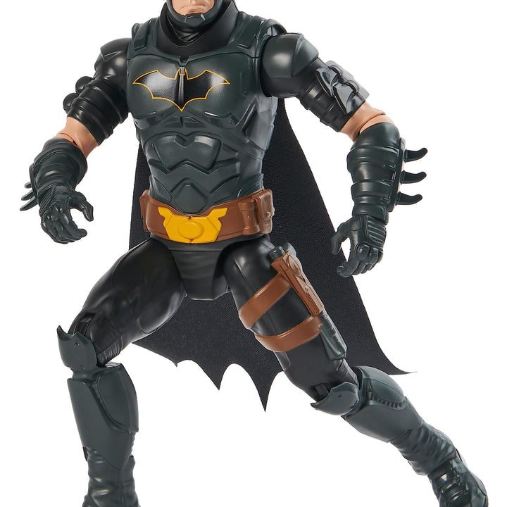 DC Comics, Batman Action Figure, 12-inch, Kids Toys for Boys and Girls, Ages 3+ Batman (Dark Gray)