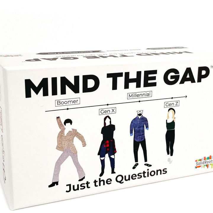 Mind The Gap Just The Questions, Expansion Pack with 1000 New Questions for All Generations + 50 New Challenge Cards