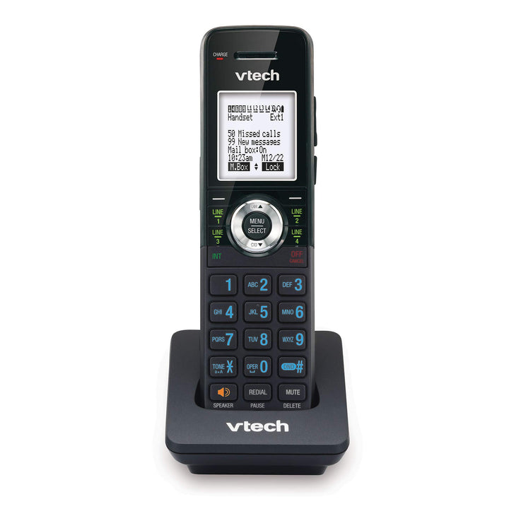 VTech Accessory Handset for VTech AM18447 Small Business System, Black Accessory Cordless Handset Console