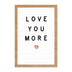 Hallmark Signature Romantic Birthday Card (Love You More Letterboard) Love You More Letterboard