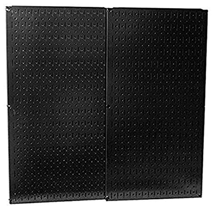 Wall Control Metal Pegboard and Tool Board Accessory Kit Black Pegboard + Accessory Kit, Black