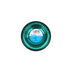 Platinum Pets Non-Tip Stainless Steel Dog Bowl, 10 Oz, Caribbean Teal, Small