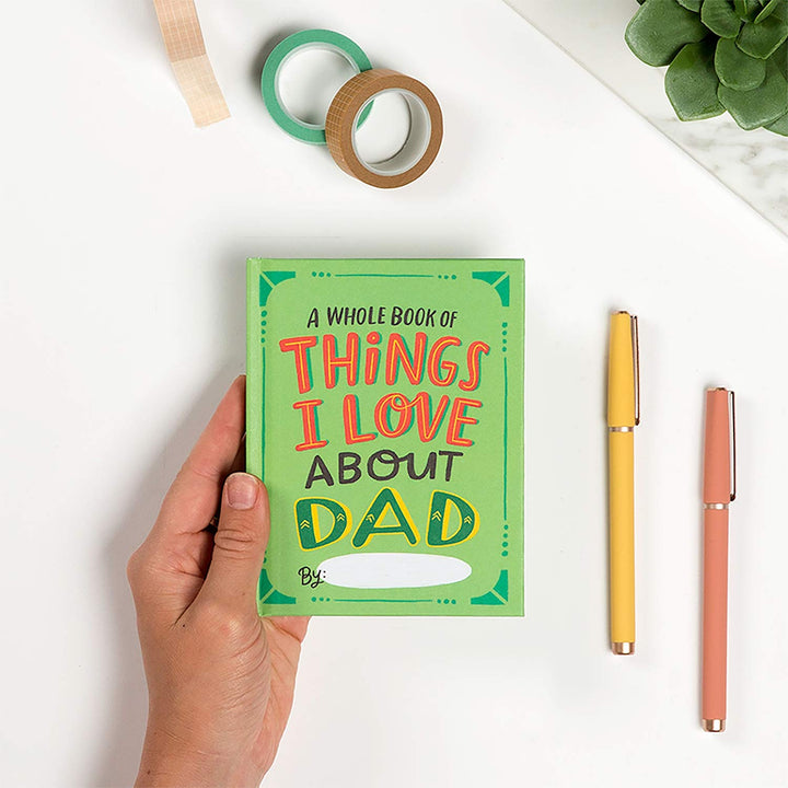 Em & Friends About Dad Book Fill in the Love Fill-in-the-Blank Book Gift Journal, 4.10 x 5.40-inches