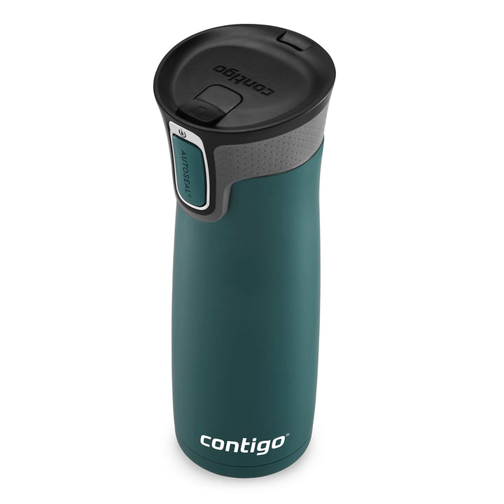 Contigo West Loop Stainless Steel Vacuum-Insulated Travel Mug with Spill-Proof Lid, Keeps Drinks Hot up to 5 Hours and Cold up to 12 Hours, 20oz Chard