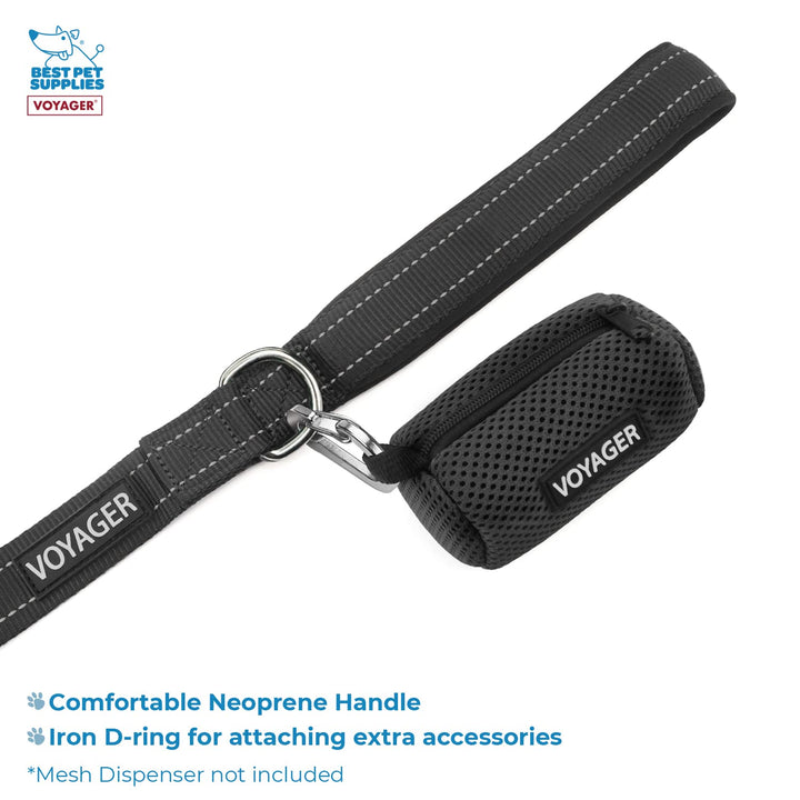 Voyager Step-in Air All Weather Mesh Harness and Reflective Dog 5 ft Leash Combo with Neoprene Handle, for Small, Medium and Large Breed Puppies by Best Pet Supplies - Gray (2-Tone), XS Harness Leash Bundle (Gray 2-Tone-Tone) XS (Chest: 13 - 14.5")