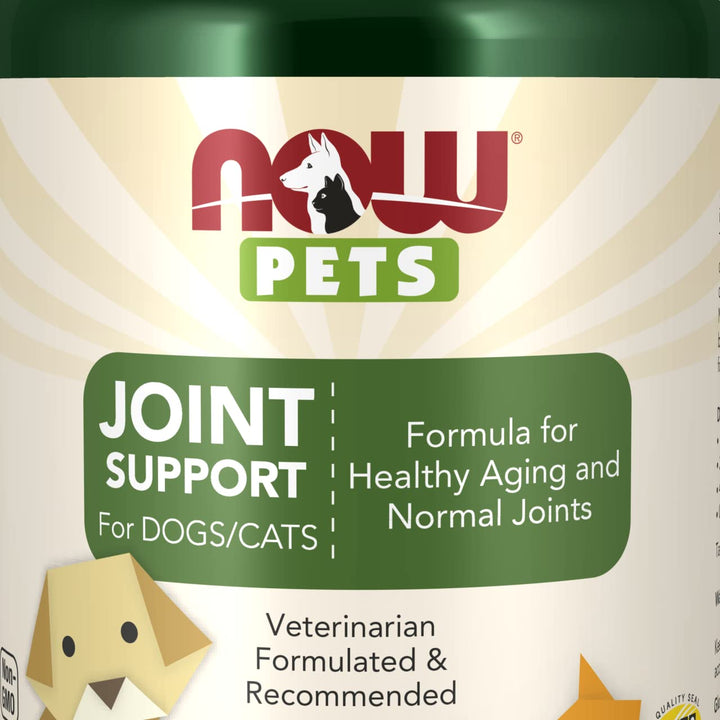 NOW Pet Health, Joint Support Supplement, Formulated for Cats & Dogs, NASC Certified, 90 Chewable Tablets