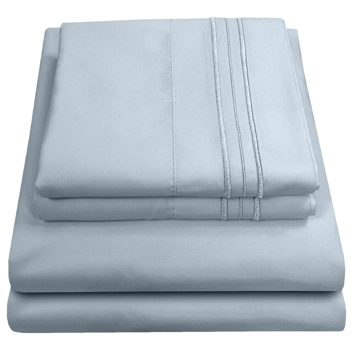 Full Size Sheet Sets - Breathable Luxury Sheets with Full Elastic & Secure Corner Straps Built In - 1800 Supreme Collection Extra Soft Deep Pocket Bedding Set, Sheet Set, Full, Taupe