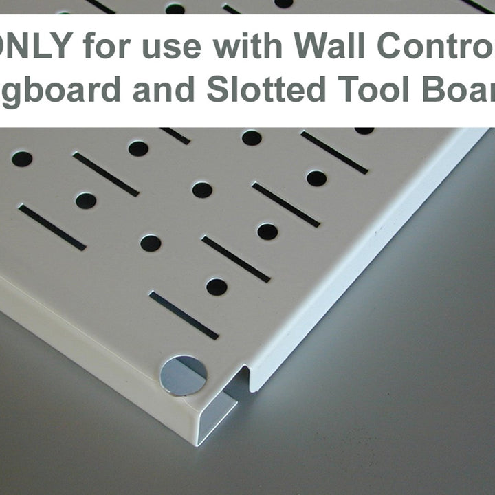 Wall Control KT-200-DLX W Slotted Storage Panel Deluxe Hook Assortment for Wall Control Pegboard and Slotted Tool Board – White