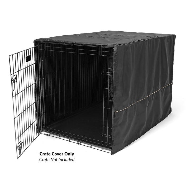 MidWest Homes for Pets Dog Crate Cover, Privacy Dog Crate Cover Fits MidWest Dog Crates, Machine Wash & Dry, Black, 48-Inch