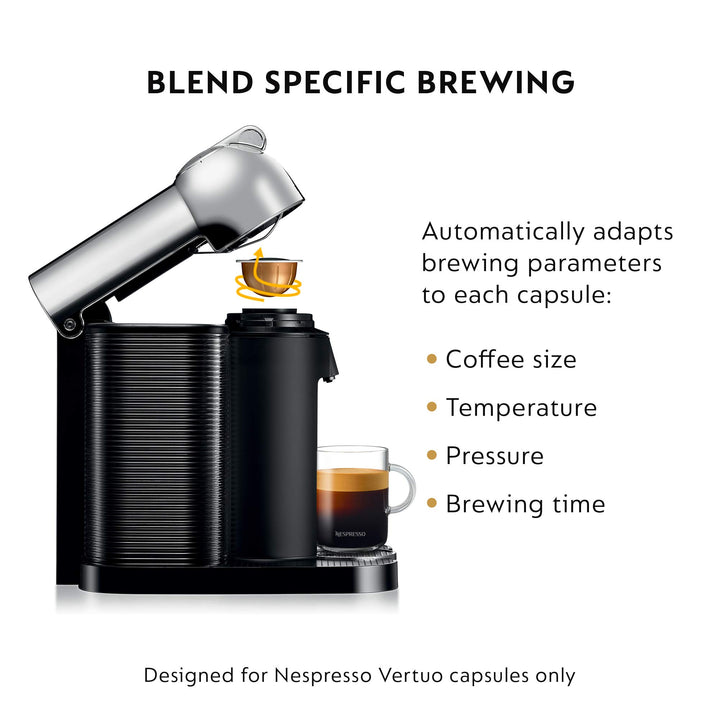 Nespresso Vertuo Coffee and Espresso Maker by Breville Machine + Capsule Set Matte Black