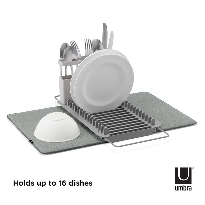 Umbra UDry Over the Sink Dish Rack with Dry Mat