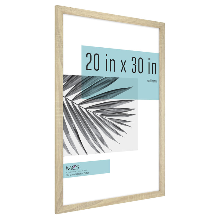 MCS Studio Gallery 20x27 Poster Frame Black Woodgrain, Vertical & Horizontal Wall Hanging Large Picture Frame for Photos, Posters & Art Prints (1-Pack) 1-Pack 20x27 - Select