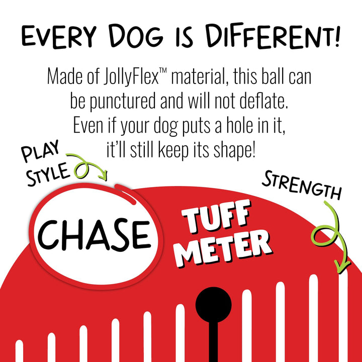 Jolly Pets Medium Soccer Ball Floating-Bouncing Dog Toy, 6 inch Diameter, Apple Green (SB06 GR)