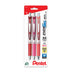 EnerGel RTX Retractable Liquid Gel Pen, 0.7mm, Journaling Hue, Red, Pink and Coral Ink, Pack of 3 Pens (BL77RBJBP3M)