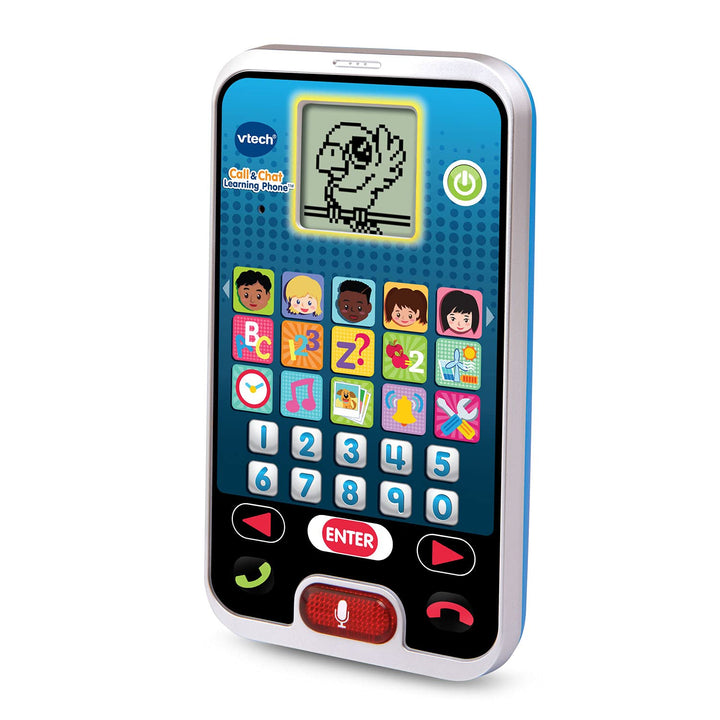 VTech Call and Chat Learning Phone, 0.91 x 3.27 x 5.91 inches, Black & blue