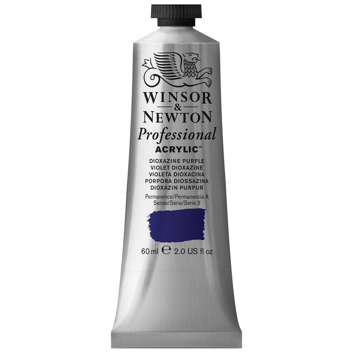 Winsor & Newton Professional Acrylic Paint, 60ml (2-oz) Tube, Dioxazine Purple 2-oz Tube