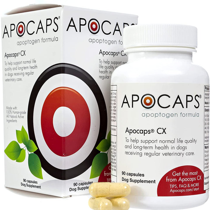 Apocaps CX Apoptogen Formula for Dogs , 90 Count (Pack of 1)