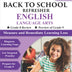 Lumos Back-to-School Refresher tedBook - 9th Grade English Language Arts: Back to School book to address Summer Slide designed for classroom and home use