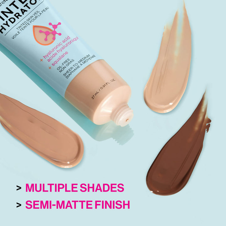 wet n wild Bare Focus Tinted Hydrator Matte Finish, Medium Tan, Oil-Free, Moisturizing Makeup | Hyaluronic Acid | Sheer To Medium Coverage