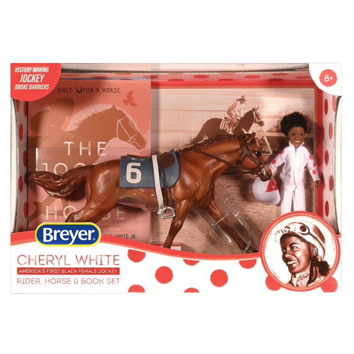 Breyer Horses Freedom Series Cheryl White Horse and Book Set Horse and Book Series | Horse Toy Model | 1:12 Scale Freedom Series Horse Figurine | Model #6236