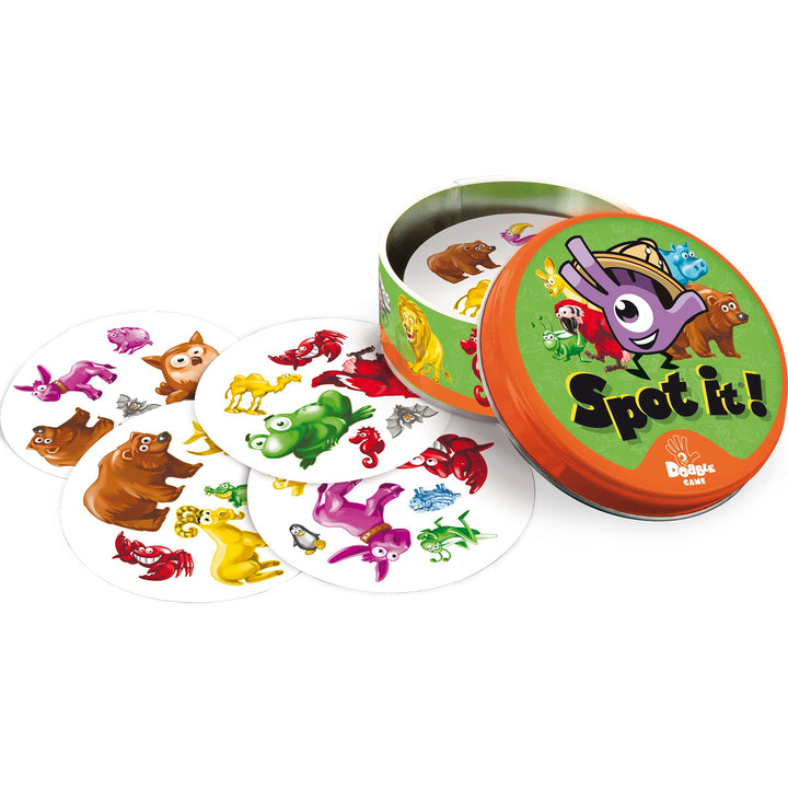 Zygomatic Spot It! Super Pack - 2 Fun Editions Bundle with 123 & Animals Jr. Game for Ages 4+, 2-8 Players Super Pack Kids