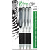 Zebra Pen Z-Grip Flight Retractable Ballpoint Pen, Bold Point, 1.2mm, Black Ink, 4-Count