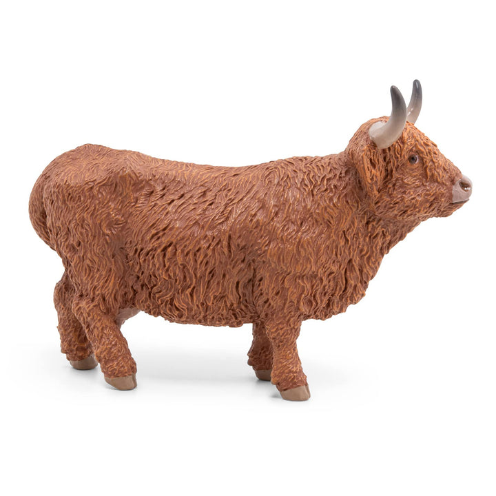 Papo -Hand-Painted - Figurine -Farmyard Friends -Highland cattle -51178 - Collectible - For Children - Suitable for Boys and Girls - From 3 years old , Brown Highland Cow