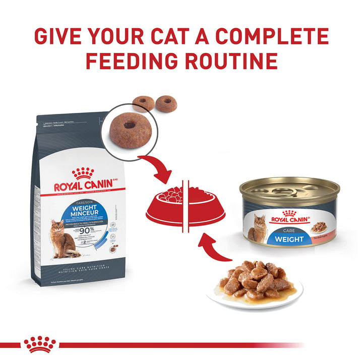 Royal Canin Feline Weight Care Thin Slices in Gravy Canned Adult Wet Cat Food, 3 oz can (6-pack) 3 ounce (Pack of 6)