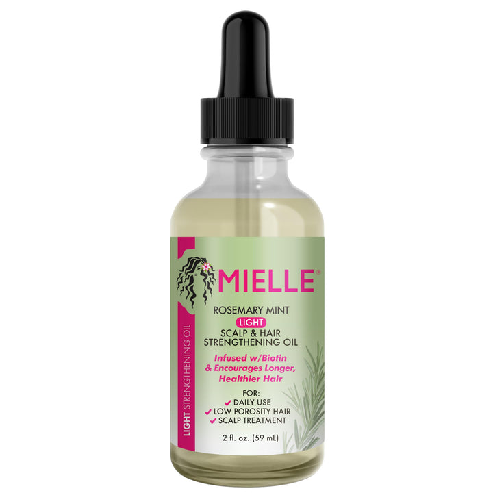 Mielle Organics Rosemary Mint Light Scalp & Hair Strengthening Oil, 2 Ounce