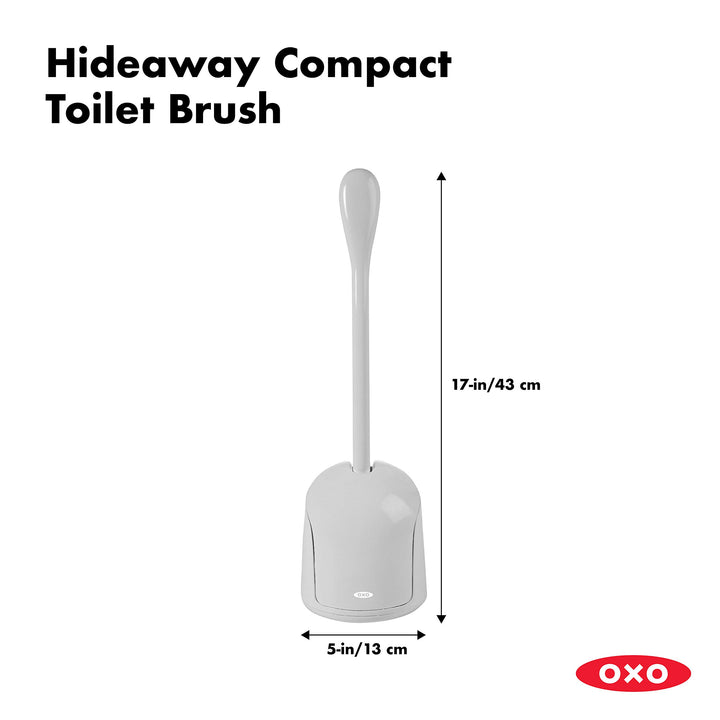 OXO Good Grips Compact Toilet Brush & Canister - Gray 1 Pack