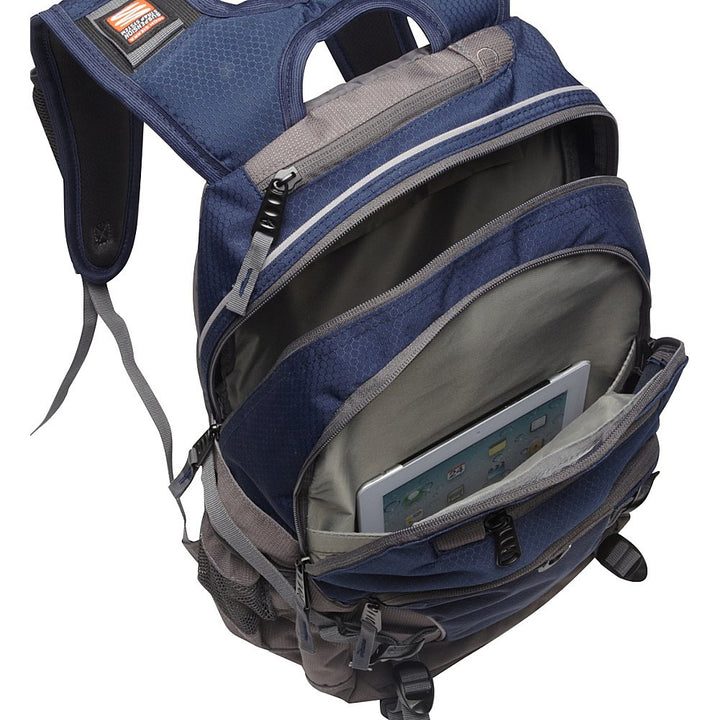 High Sierra Loop Backpack, Travel, or Work Bookbag with tablet sleeve, One Size, Silver Heather