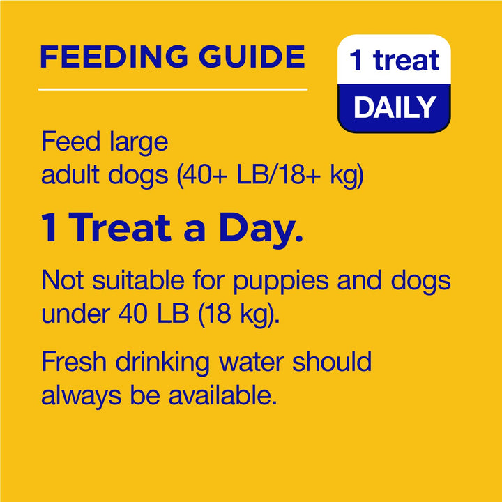 PEDIGREE DENTASTIX Large Dog Dental Treats Original Flavor Dental Bones, 14.99 oz. Pack (18 Treats) Chicken 14.99 Ounce (Pack of 1)