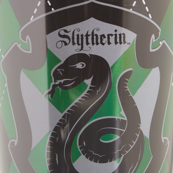 Spoontiques - Harry Potter Tumbler - Slytherin Foil Cup with Straw - 20 oz - Acrylic - Green