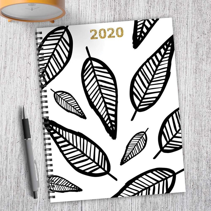 2020 Sketch Leaves Large Weekly Monthly Planner