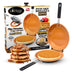 Gotham Steel Double Sided Pan, The Perfect Pancake Maker – Nonstick Copper Easy to Flip Pan, Frying Pan for Fluffy Pancakes, Omelets, Frittatas & More! Pancake Pan Dishwasher Safe Large Pancake Bonanza