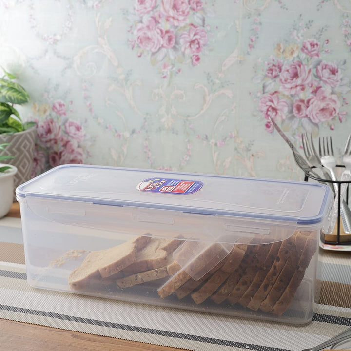 LOCK & LOCK Easy Essentials Food Storage lids/Airtight containers, BPA Free, Bread Box-21.1 Cup, Clear