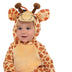 Amscan Junior Giraffe Halloween Costume for Babies, 6-12 Months, with Spotted Jumpsuit, Hood and Hoove Booties