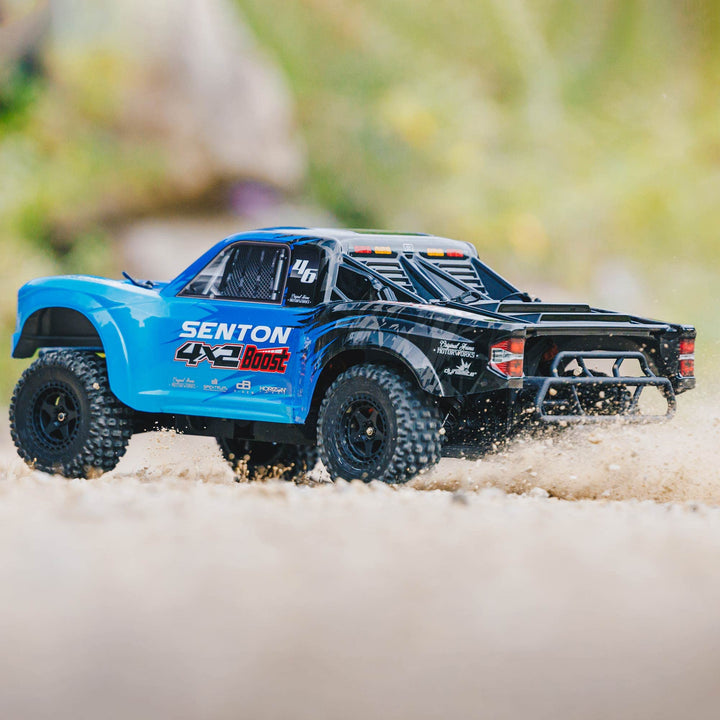 ARRMA RC Truck 1/10 SENTON 4X2 Boost MEGA 550 Brushed Short Course Truck RTR (Batteries and Charger Not Included), Blue, ARA4103V4T2