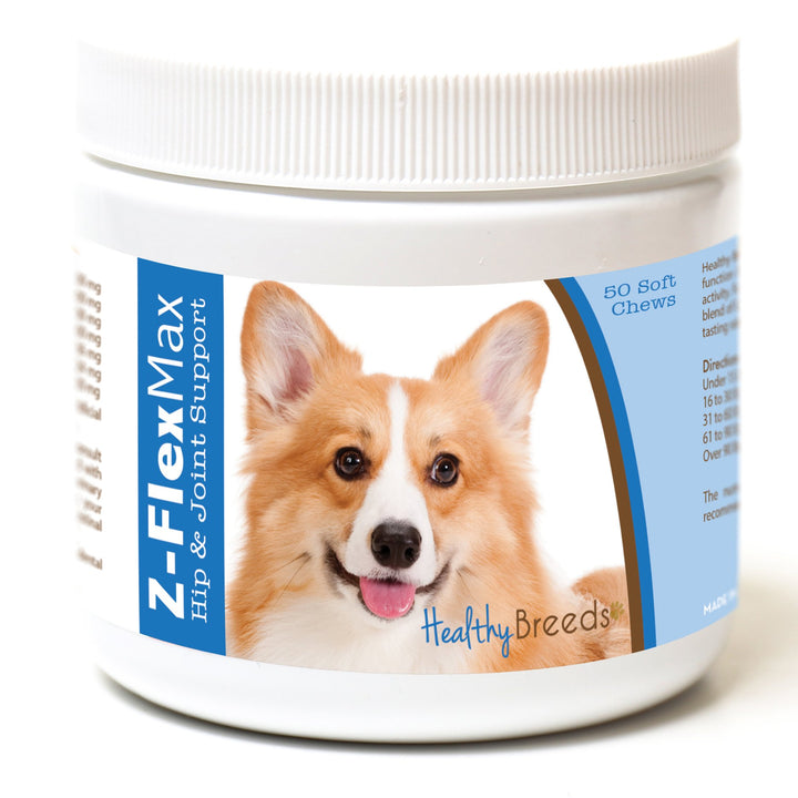 Healthy Breeds Pembroke Welsh Corgi Z-Flex Max Hip and Joint Soft Chews 50 Count 50 Ct