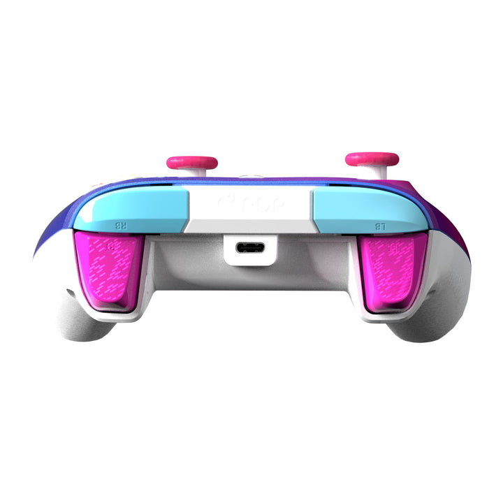 PDP Gaming REMATCH Enhanced Wired Controller Licensed for Xbox Series X|S/Xbox One/PC/Windows, Mappable Back Buttons, Advanced Customizable App - Pink/Purple Australian Opal ( Exclusive)