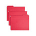 Smead FasTab Hanging File Folder, 1/3-Cut Built-in Tab, Letter Size, Red, 20 per Box (64096) (Pack of 1)