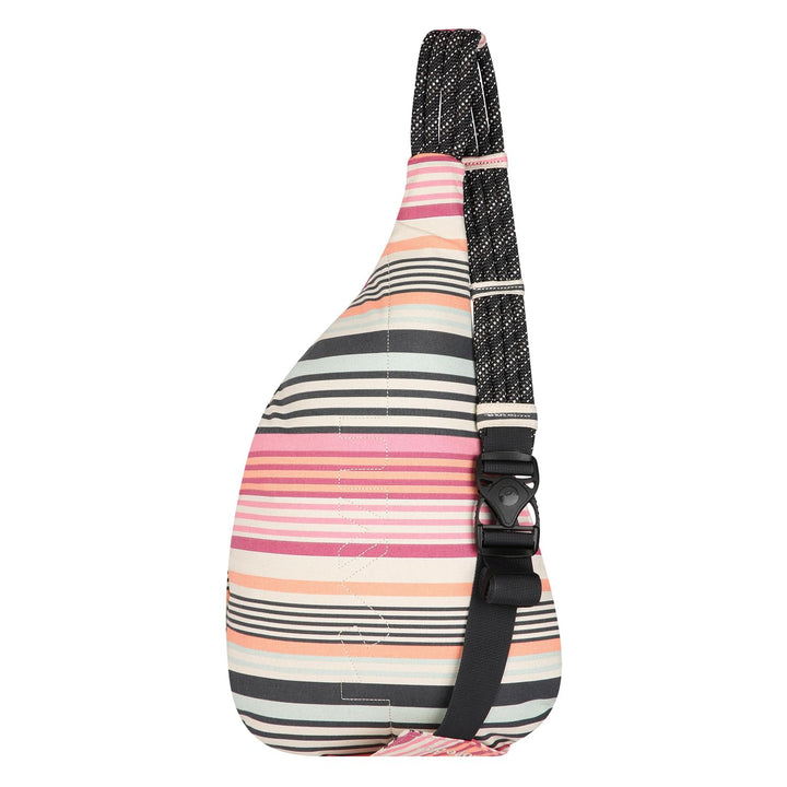 KAVU Original Rope Bag Sling Pack with Adjustable Rope Shoulder Strap Beach Doodle