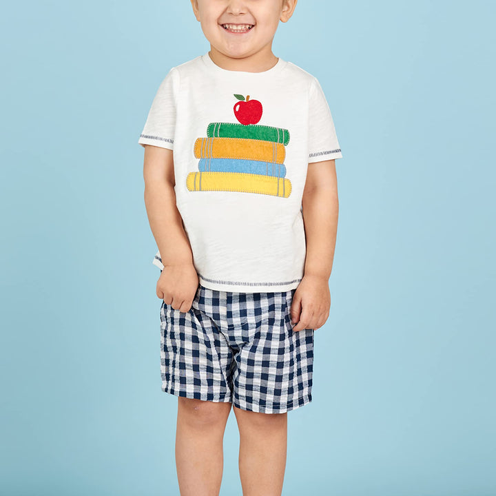 Mud Pie baby-boys Back to School Toddler Boy T-shirt and Short Set small | 12-18M Baby Boy