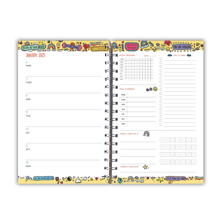 Goal Getter 2025 Weekly & Monthly Planner, 16-Month Lifestyle Planner: September 2024 - December 2025, 9" x 6" - Be Great