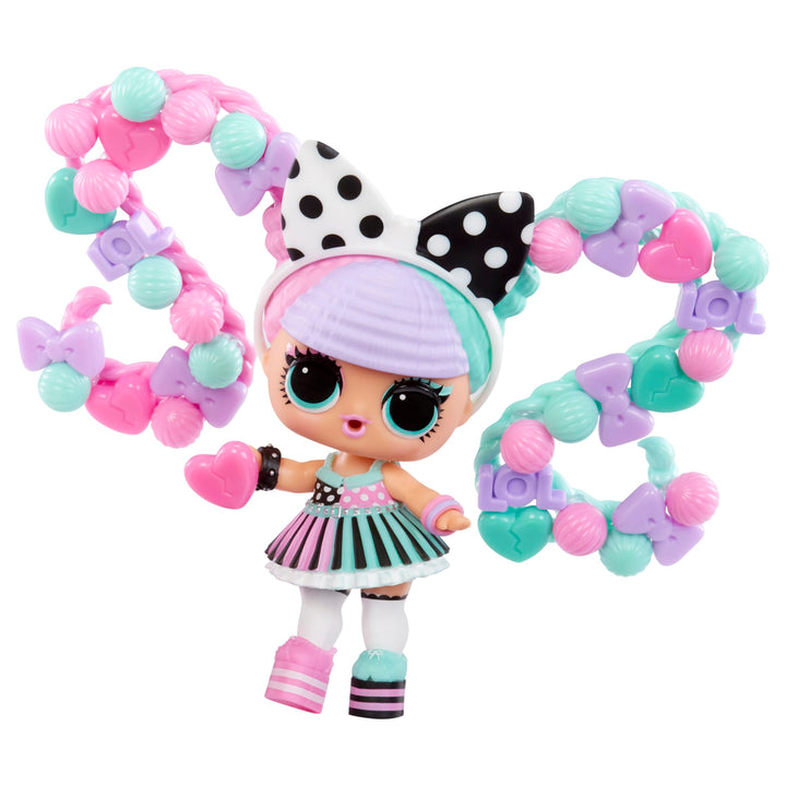 LOL Surprise Hair Beads Tots with 60+ Hair Beads, Collectible Doll, DIY Hairstyles, Hair Beads Doll - Great Gift for Girls Age 3+