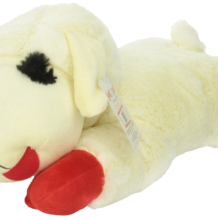 Multipet's Officially Licensed Lamb Chop Jumbo White Plush Dog Toy, 24-Inch 24" Jumbo