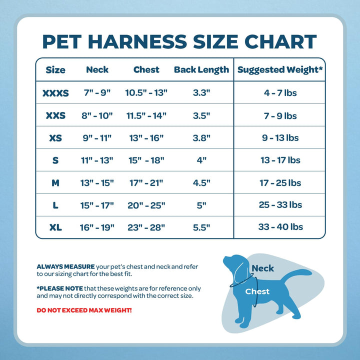 Voyager Step-in Lock Pet Harness - All Weather Mesh, Adjustable Step in Harness for Cats and Dogs by Best Pet Supplies - Baby Blue, L