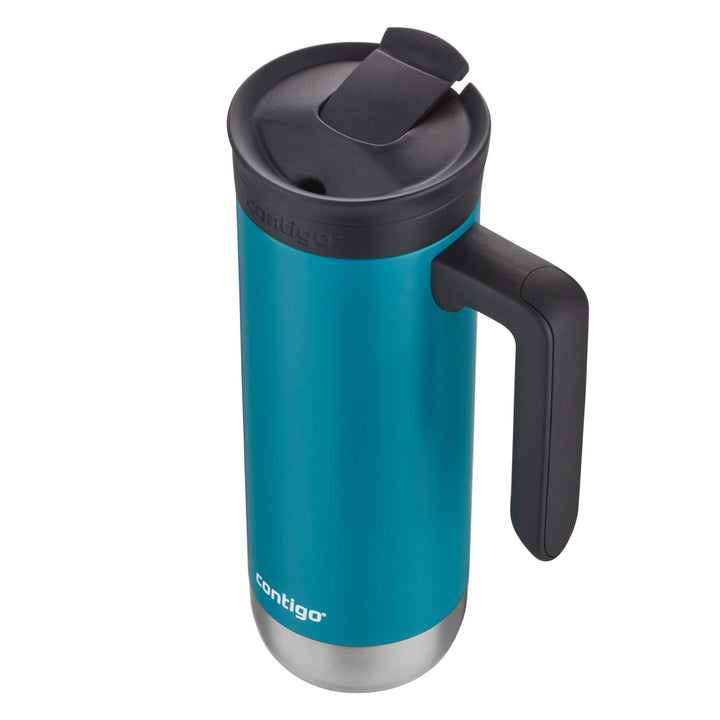 Contigo Superior 2.0 Stainless Steel Travel Mug with Handle and Leak-Proof Lid, Double-Wall Insulation Keeps Drinks Hot up to 7 Hours or Cold up to 18 Hours, 20oz Juniper