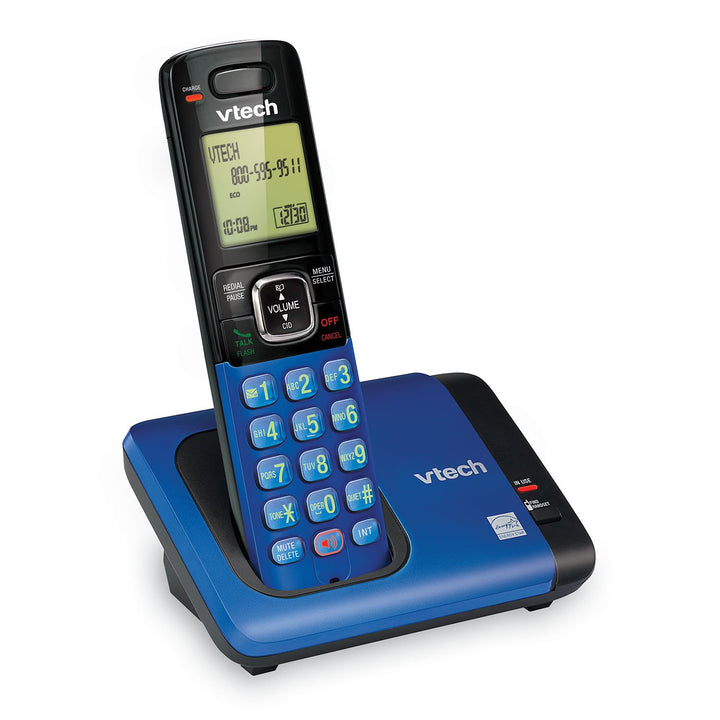 VTech CS6719-15 DECT 6.0 Phone with Caller ID/Call Waiting, 1 Cordless Handset, Blue